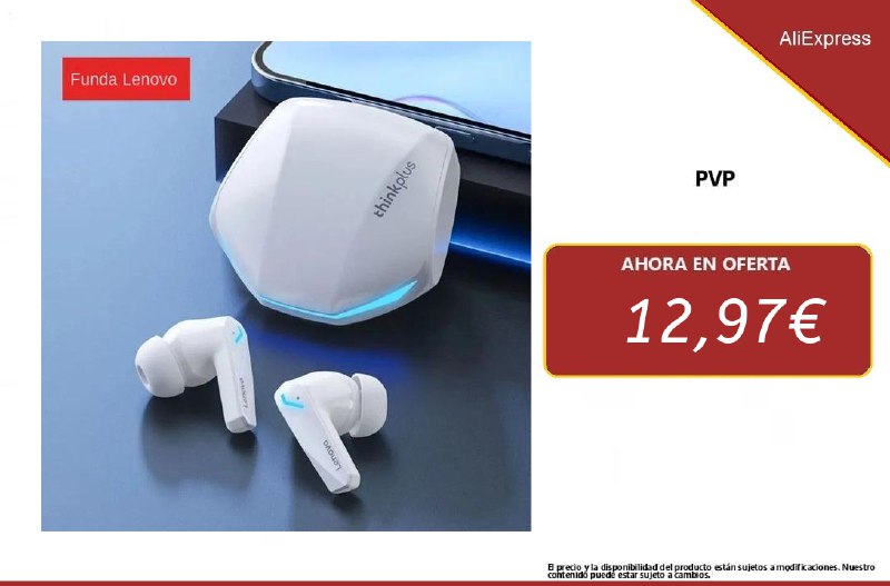 ¡No te pierdas estos auriculares bluetooth de Lenovo! ¡Calidad de sonido increíble a un precio ridículamente bajo! 🎧💥 ¡Consíguelos ahora por solo 12,97€ en Aliexpress! 🛒👉